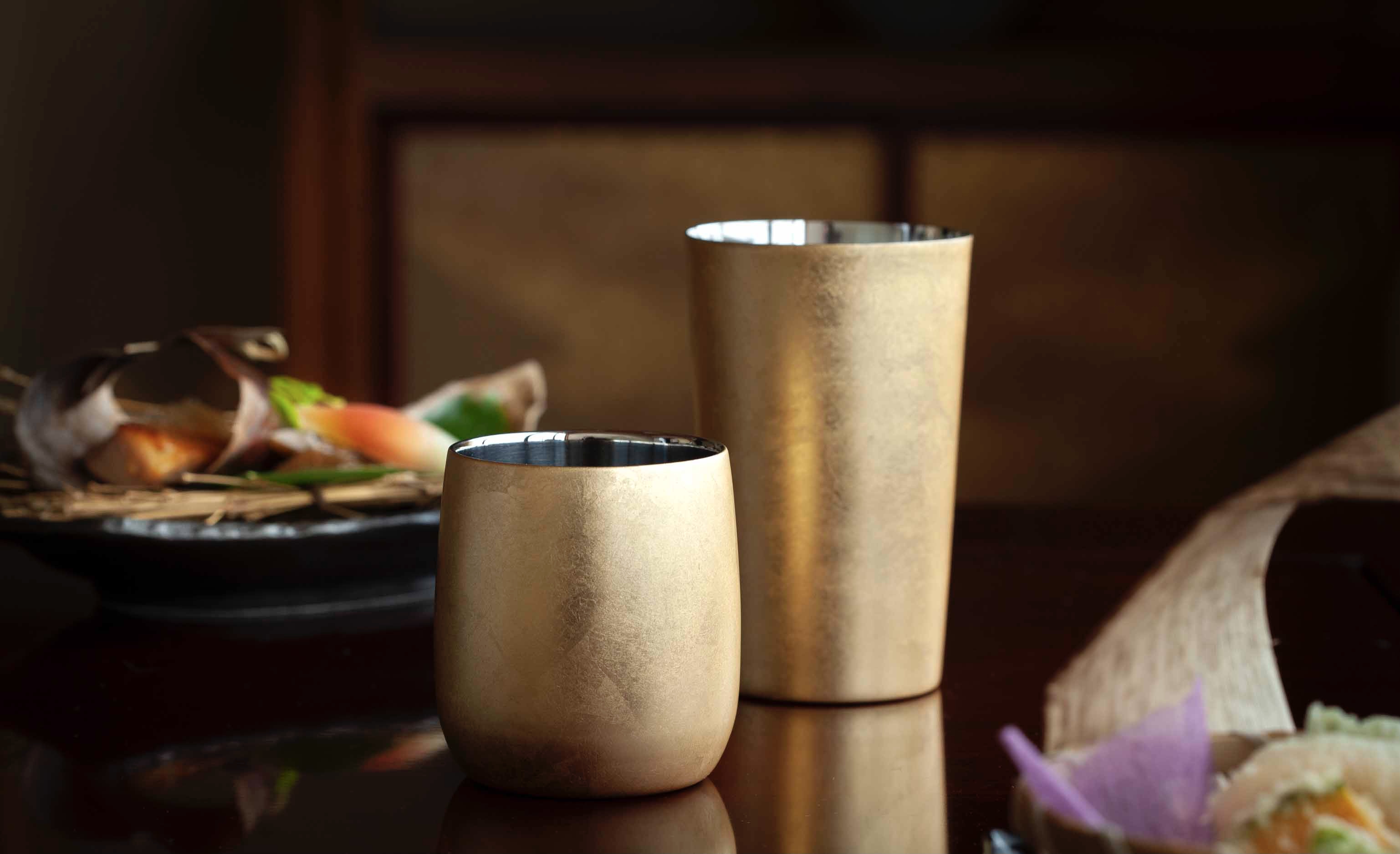 山中塗 漆磨カップ 二重構造 箔衣シリーズ ぐい呑 | 山中塗（山中漆器